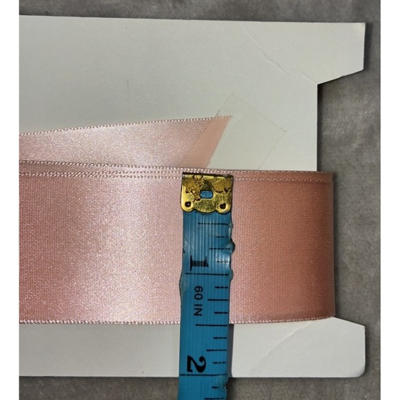 Lawrence Schiff Silk Mills Ribbon Light Coral 1.5" 5 yd Made In USA - Picture 5 of 5